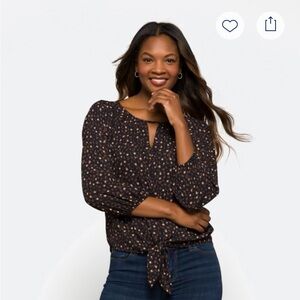 West Kei Casiya Tie Front Blouse